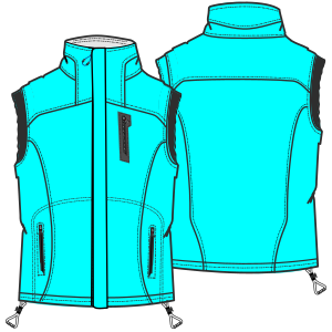 Fashion sewing patterns for MEN Waistcoats Vest coat 2887